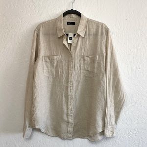 NWT Gap 100% Linen Shirt